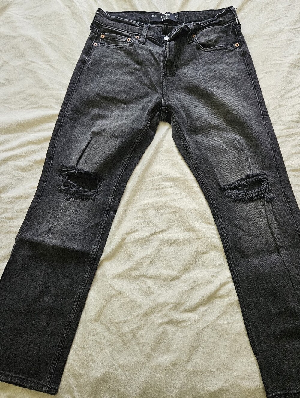 Hollister Vintage Straight Black Wash Jeans